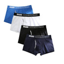 4pcs boxer mens underwear men cotton underpants male pure men panties shorts underwear boxer shorts cotton solid cuecas 365