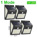 228 144 LED Solar Light Outdoor Solar Lamp PIR Motion Sensor Wall Light Waterproof Solar Powered Sunlight for Garden Decoration