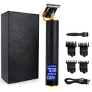 LCD Display Professional Hair Clipper Barber Haircut Sculpture Cutter Rechargeable Razor Trimmer Adjustable Cordles Edge for Men
