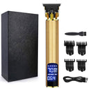 LCD Display Professional Hair Clipper Barber Haircut Sculpture Cutter Rechargeable Razor Trimmer Adjustable Cordles Edge for Men