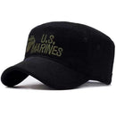 2019 United States US Marines Corps Cap Hat Military Hats Camouflage Flat Top Hat Men Cotton hHat USA Navy Embroidered Camo Hat