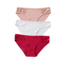 3PCS New Cotton Panties Women Comfortable Underwears Sexy Low-Rise Underpants Female Lace Lingerie Briefs Skin-friendly