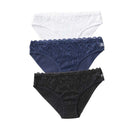 3PCS New Cotton Panties Women Comfortable Underwears Sexy Low-Rise Underpants Female Lace Lingerie Briefs Skin-friendly