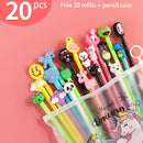 20Pcs/Set Gel Pen Unicorn Pen Stationery Kawaii School Supplies Gel Ink Pen School Stationery Office Suppliers Pen Kids Gifts