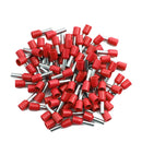 100pcs/Pack E0508 E7508 E1008 E1508 E2508 Insulated Ferrules Terminal Block Cord End Wire Connector Electrical Crimp Terminator