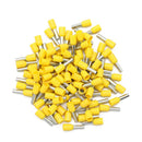 100pcs/Pack E0508 E7508 E1008 E1508 E2508 Insulated Ferrules Terminal Block Cord End Wire Connector Electrical Crimp Terminator