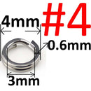 100 or 50 pcs Stainless Steel Split Ring Heavy Duty Fishing Double Ring Connector Fishing Accessories For Fishing Hook Snap Lure