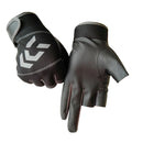 1 Pair Fishing Gloves Women Men Universal Fishing Protection Anti-slip Gloves Three Fingers Outdoor Half Finger Angling Gloves