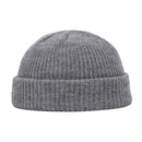 Knitted Hats for Women Skullcap Men Beanie Hat Winter Retro Brimless Baggy Melon Cap Cuff Docker Fisherman Beanies Hats For Men