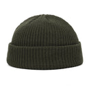 Knitted Hats for Women Skullcap Men Beanie Hat Winter Retro Brimless Baggy Melon Cap Cuff Docker Fisherman Beanies Hats For Men
