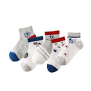 Soft Cotton Breathable Mesh Kids Socks Summer Short Tubes Baby Girls Socks Newborn Baby Boy Happy Socks Infant Clothing 5Pairs