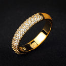 10 Colors Simple Style Enamel Ring Paved With Shiny Cubic Zircon Stone Fashion Wed Engage Ring For Women