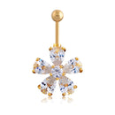 Women Sexy Rhinestone Dangle Belly Button Chain Navel Piercing Ring Body Jewelry Waist Chain Button Puncture Jewelry