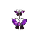 Women Sexy Rhinestone Dangle Belly Button Chain Navel Piercing Ring Body Jewelry Waist Chain Button Puncture Jewelry