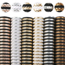 6-10pcs/set A5 15*21cm Rainbow Lychee Glitter Synthetic Leather Set DIY Vinyl for Bows Material Faux Leather Sheets,1Yc9938