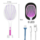 3 IN 1 10/6/4 LED Trap Mosquito Killer Lamp 3000V Electric Bug Zapper USB Rechargeable Summer Fly Swatter Trap Flies Insect