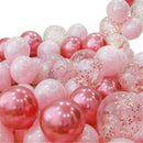 20pcs Pink Silver Confetti balloons Set Chrome metallic ballon Birthday Party Wedding Decoration Wedding Anniversary globals