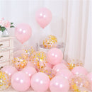 20pcs Pink Silver Confetti balloons Set Chrome metallic ballon Birthday Party Wedding Decoration Wedding Anniversary globals