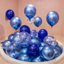 20pcs Pink Silver Confetti balloons Set Chrome metallic ballon Birthday Party Wedding Decoration Wedding Anniversary globals