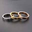 2021 Cross Stainless Steel Zircon Ring With Stone For Woman Girl For Men Couple Ring Wedding Ring