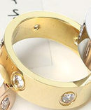 2021 Cross Stainless Steel Zircon Ring With Stone For Woman Girl For Men Couple Ring Wedding Ring
