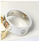 2021 Cross Stainless Steel Zircon Ring With Stone For Woman Girl For Men Couple Ring Wedding Ring