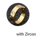 2021 Cross Stainless Steel Zircon Ring With Stone For Woman Girl For Men Couple Ring Wedding Ring