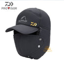 2021 DAIWA Fishing Winter Thermal Bomber Hats Men Women Ear Protection Face Mask Windproof Ski Cap Velvet Thicken Couple Hat