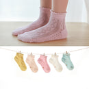 5Pairs/lot Baby Socks Summer Spring Thin Mesh Cotton Kids Socks Lovely Girls Lace Socks Colorful Children Socks