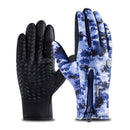 WorthWhile Winter Cycling Gloves Bicycle Warm Touchscreen Full Finger Gloves Waterproof Outdoor Bike Skiing Motorcycle Riding