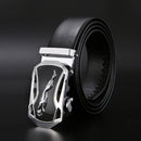 Men Belt Metal Luxury Brand Automatic Buckle Leather High Quality Belts for Men Business Work Casual Strap ZDP001A