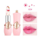 1Pc Crystal Jelly Lip Balm Lipstick Flower Temperature Color Changing Lip Balm Gloss Transparent Long Lasting Moisturizer TSLM1
