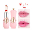 1Pc Crystal Jelly Lip Balm Lipstick Flower Temperature Color Changing Lip Balm Gloss Transparent Long Lasting Moisturizer TSLM1