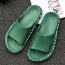 ASIFN Men's Slippers EVA Men Shoes Women Couple Flip Flops Soft Black White Stripes Casual Summer Male Chaussures Femme Slides