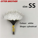 300pcs/lot Float Transparent Rubber Stopper Ss S M L Fishing Bobber Stopper Float Cylindrical Space Bean Fish Line Accessories
