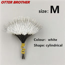 300pcs/lot Float Transparent Rubber Stopper Ss S M L Fishing Bobber Stopper Float Cylindrical Space Bean Fish Line Accessories