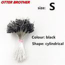 300pcs/lot Float Transparent Rubber Stopper Ss S M L Fishing Bobber Stopper Float Cylindrical Space Bean Fish Line Accessories