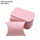 10/20/30Pcs Pillow Candy Box Kraft Paper Christmas Gift Packaging Boxes Candy Bags Wedding Favors Birthday Party Decorations