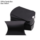 10/20/30Pcs Pillow Candy Box Kraft Paper Christmas Gift Packaging Boxes Candy Bags Wedding Favors Birthday Party Decorations