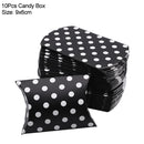 10/20/30Pcs Pillow Candy Box Kraft Paper Christmas Gift Packaging Boxes Candy Bags Wedding Favors Birthday Party Decorations