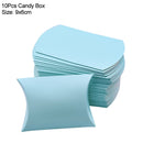 10/20/30Pcs Pillow Candy Box Kraft Paper Christmas Gift Packaging Boxes Candy Bags Wedding Favors Birthday Party Decorations
