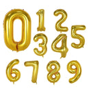 40inch Gradient Rose Red Gold Silver Big Number Foil Balloons 0 1 2 3 4 5 6 7 8 9 18 years Old Birthday Party Wedding Decoration