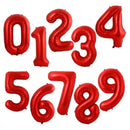 40inch Gradient Rose Red Gold Silver Big Number Foil Balloons 0 1 2 3 4 5 6 7 8 9 18 years Old Birthday Party Wedding Decoration