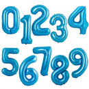 40inch Gradient Rose Red Gold Silver Big Number Foil Balloons 0 1 2 3 4 5 6 7 8 9 18 years Old Birthday Party Wedding Decoration