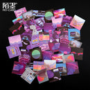 46Pcs/box Natural Scenary Stickers Creative Cute Mint Diary Journal Decoration Stationery Flakes Scrapbooking DIY Stickers