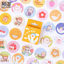 46Pcs/box Natural Scenary Stickers Creative Cute Mint Diary Journal Decoration Stationery Flakes Scrapbooking DIY Stickers