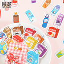 46Pcs/box Natural Scenary Stickers Creative Cute Mint Diary Journal Decoration Stationery Flakes Scrapbooking DIY Stickers