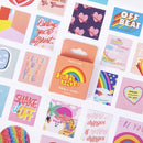 46Pcs/box Natural Scenary Stickers Creative Cute Mint Diary Journal Decoration Stationery Flakes Scrapbooking DIY Stickers