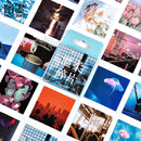 46Pcs/box Natural Scenary Stickers Creative Cute Mint Diary Journal Decoration Stationery Flakes Scrapbooking DIY Stickers