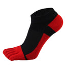 VERIDICAL Pure Cotton Five Finger Socks Mens Sports Breathable Comfortable Shaping Anti Friction Men's Socks With Toes EU 38-44